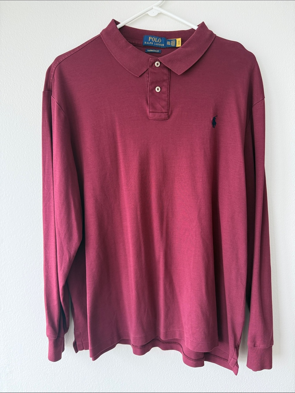 Polo by Ralph Lauren Long-Sleeve Polo - Burgundy